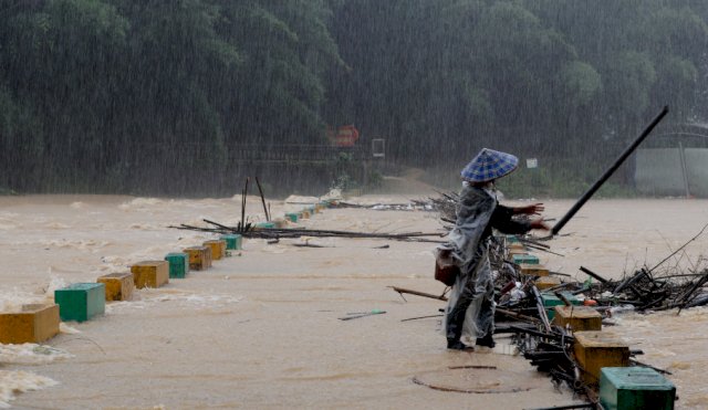 China: lluvias torrenciales dejaron cinco muertos